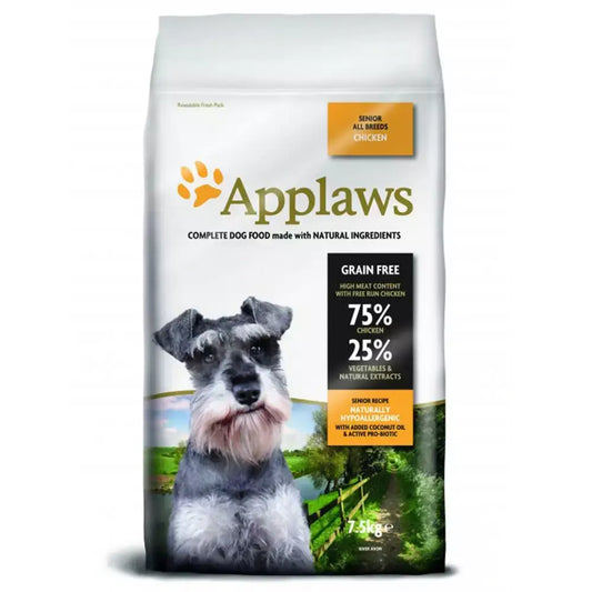 Applaws Dog Dry Senior Κοτόπουλο 7,5Kg