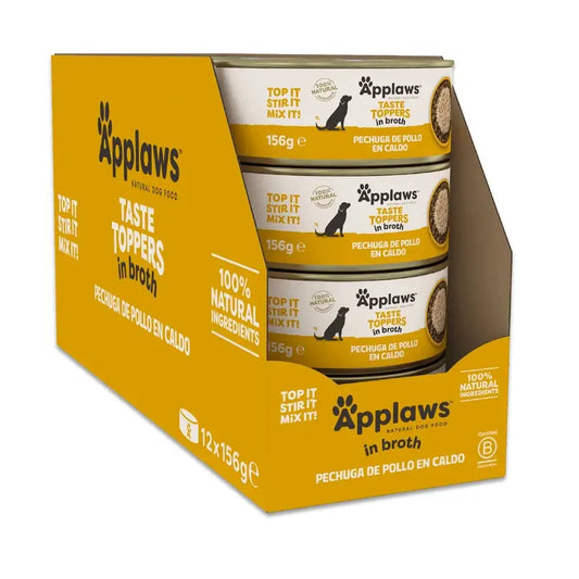 Applaws Dog Κονσέρβα Topper Κοτόπουλο σε Ζωμό 12X156Gr