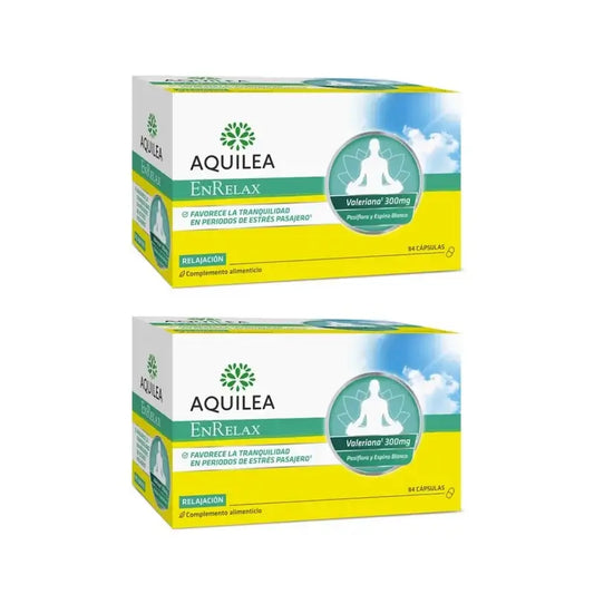 Aquilea Enrelax Valerian + Hawthorn + Passionflower, 2X84 Capsules