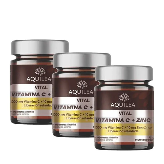 Aquilea Vital Vit C+Ψευδάργυρος, 90 κάψουλες, συσκευασία των 3