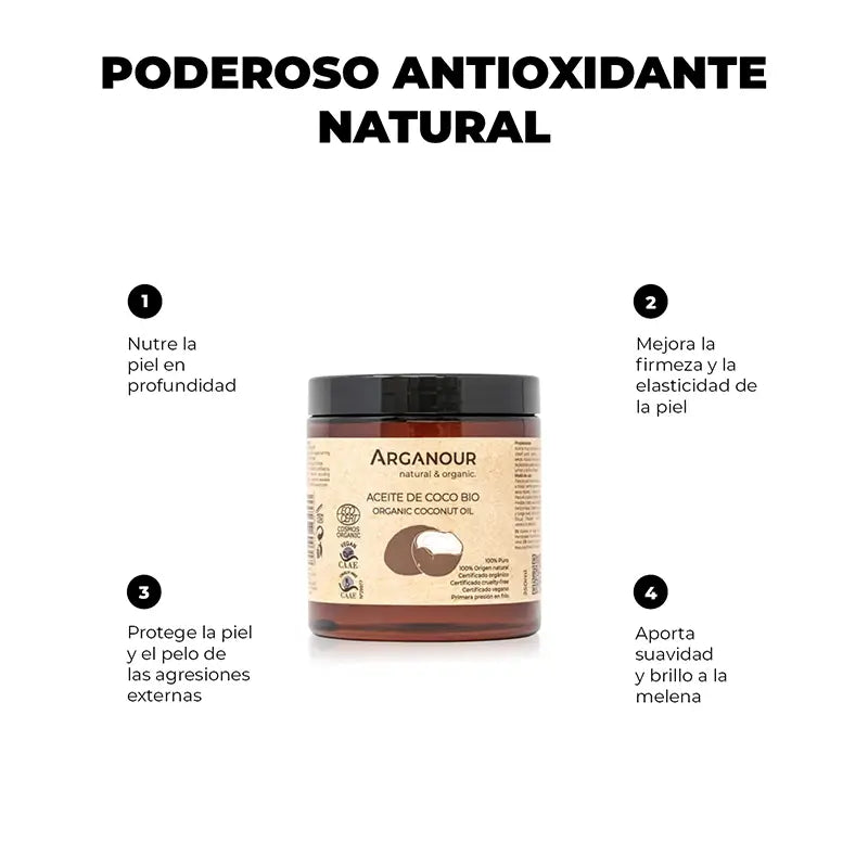 Arganour Φυτικό Λάδι Λάδι Καρύδας, 250 ml