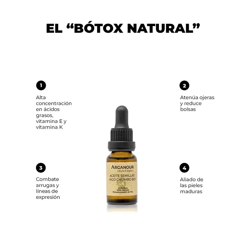 Arganour Φυτικό έλαιο από σπόρους φιγκό, 15 ml