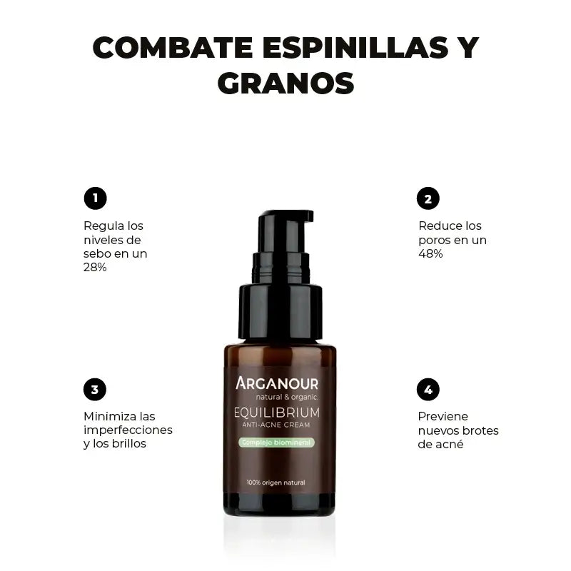 Arganour Facial Equilibrium Κρέμα κατά της ακμής, 50 ml