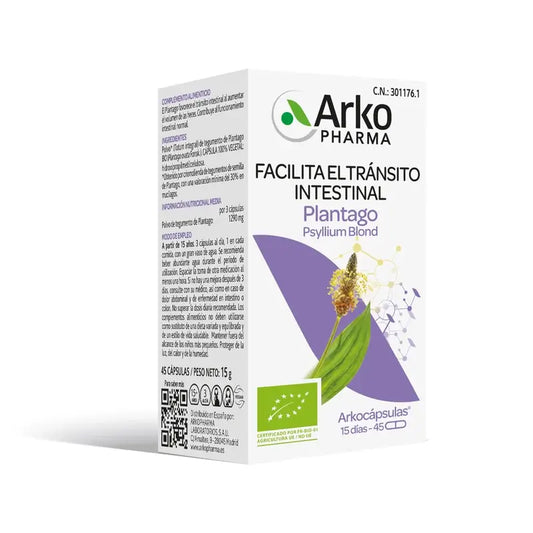 Arkocápsulas Plantago Bio, 45 τεμάχια
