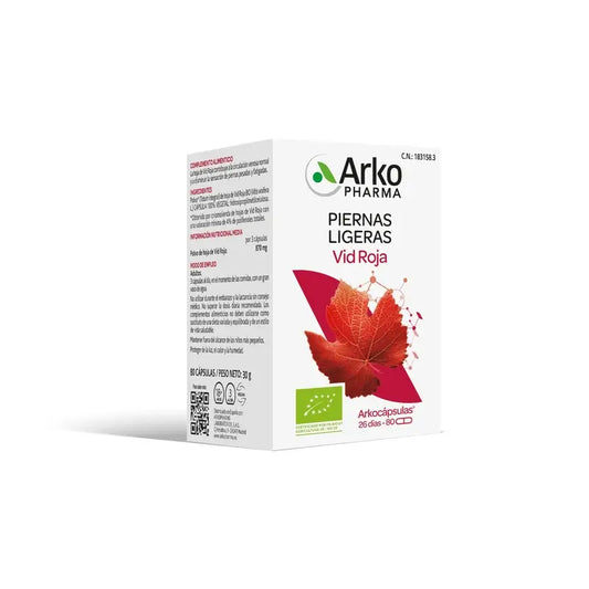 Arkocápsulas Vid Roja Bio, 80 τεμάχια