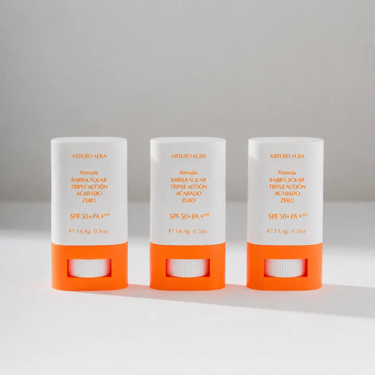 Arturo Alba Formula Ηλιακό Σαπούνι Τριπλής Δράσης, Zero 50+ SPF 14, 4G, συσκευασία 3 τεμαχίων