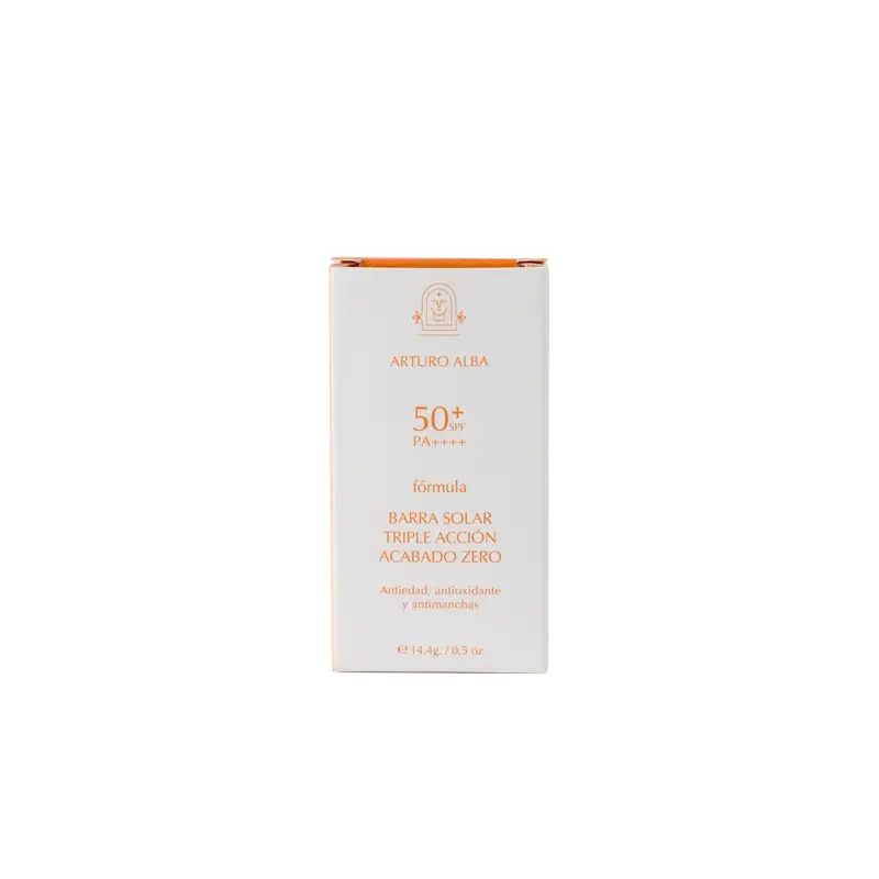 Arturo Alba Formula Barra Solar Triple Acción, Zero 50+ SPF 14, 4 g