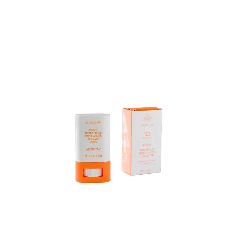 Arturo Alba Formula Barra Solar Triple Acción, Zero 50+ SPF 14, 4 g
