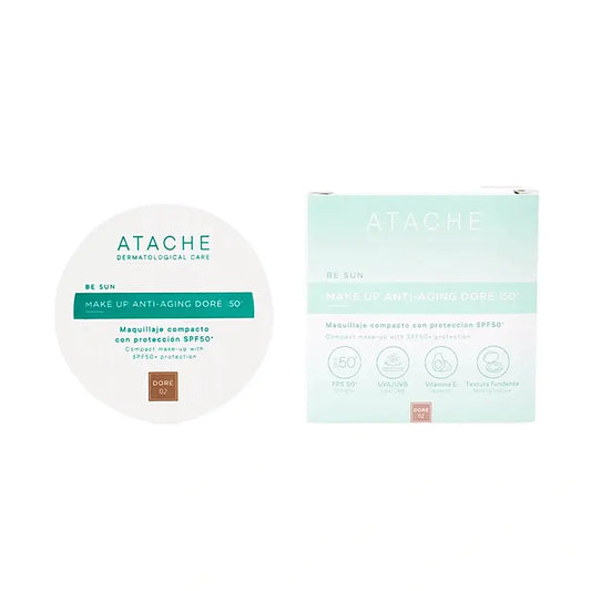 Atache Be Sun Make Up Anti-Aging SPF 50+ Doré, 12 γρ.