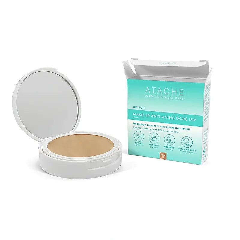 Atache Be Sun Make Up Anti-Aging SPF 50+ Light, 12 γρ.