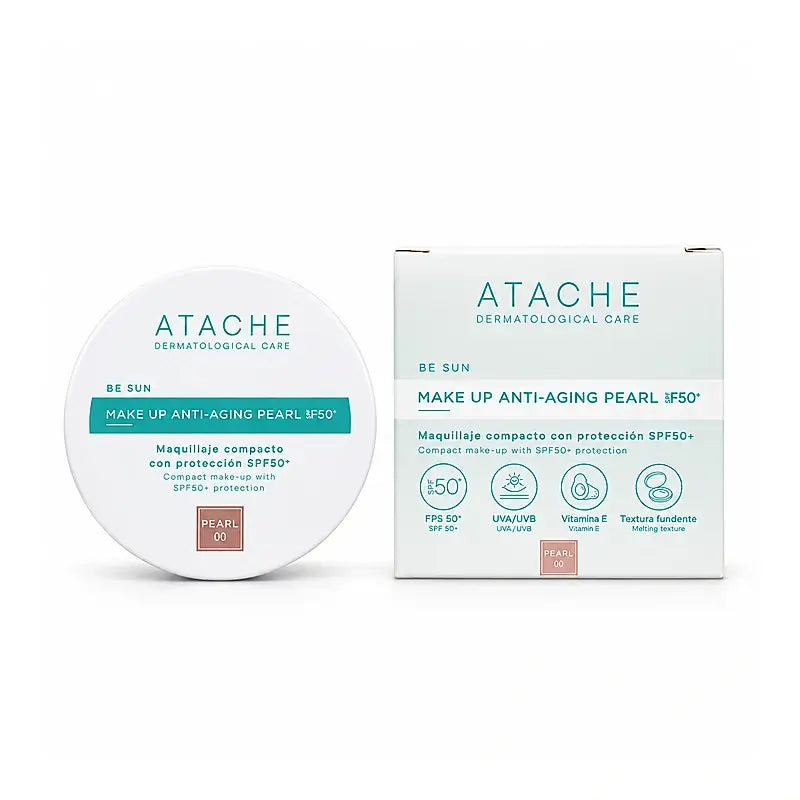 Atache Be Sun Make Up Anti-Aging SPF 50+ Pearl, 12 γρ.