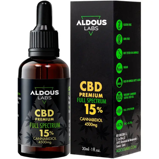 Aldous Labs Αυθεντικό έλαιο CBD 15% 30 ml πλήρους φάσματος