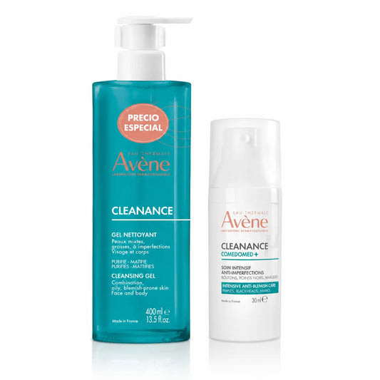 Avene Cleanance Καθαριστικό Τζελ + Comedomed 30 ml, συσκευασία 2 τεμαχίων