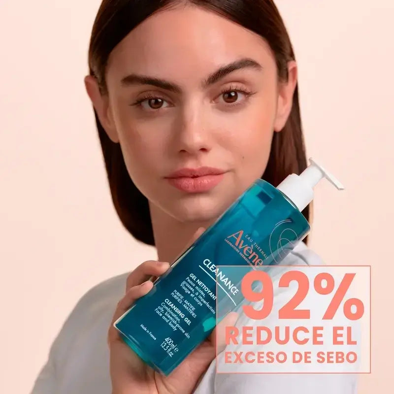 Avène Duplo Cleanance Τζελ Καθαρισμού, 2x400