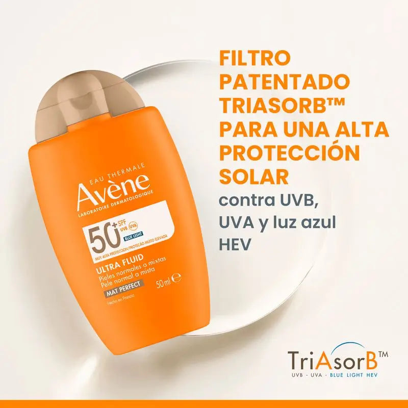 Avène Ultra Fluido Solar Mat Perfect Color SPF50+ 50 ml