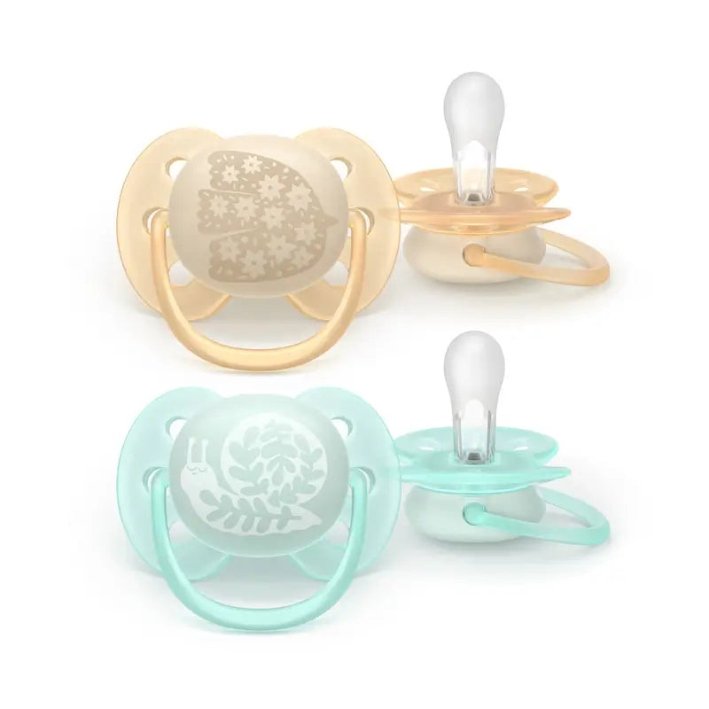 Avent 2 Πιπίλες Ultra Soft 0-6 μηνών 