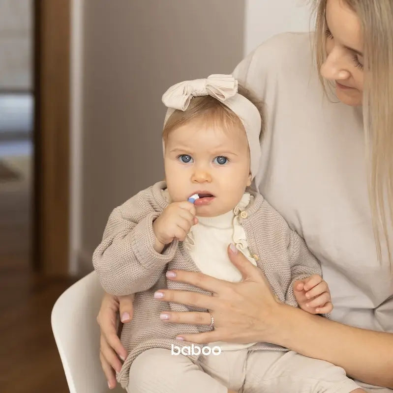 Σετ οδοντόβουρτσων Baboo για παιδιά 6+ μηνών, 2 τεμάχια