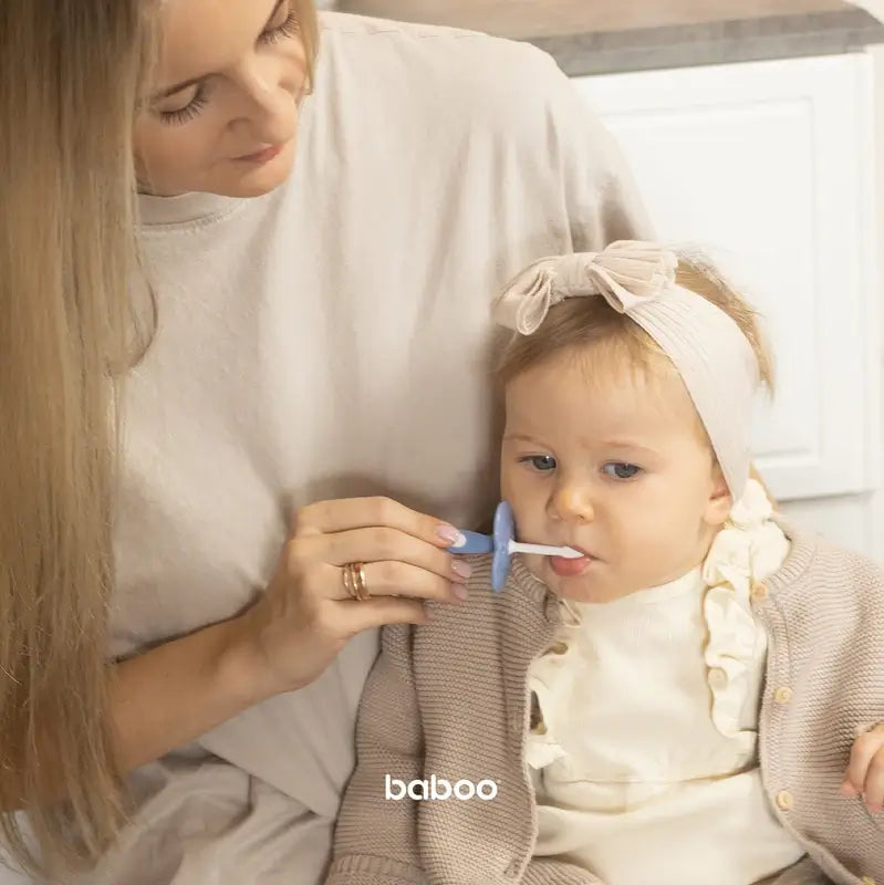 Σετ οδοντόβουρτσων Baboo για παιδιά 6+ μηνών, 2 τεμάχια