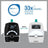 Babymoov Premium Care Audio Baby Monitor 1400 M, Unisex, 1400 M, Black
