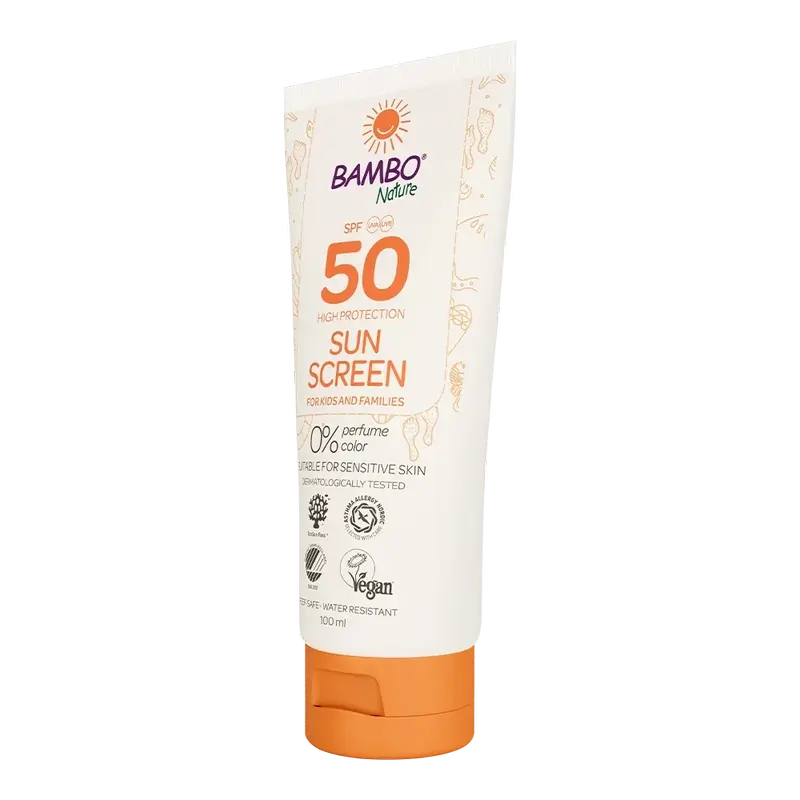 Bambo Nature Αντηλιακή Κρέμα SPF 50, 100 ml
