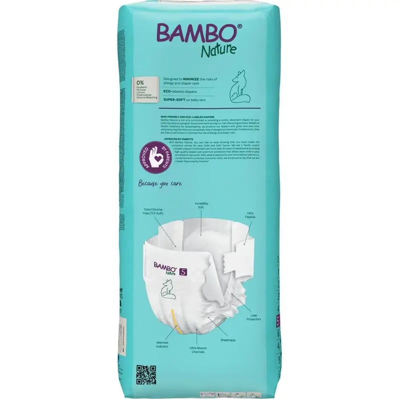 Bambo Nature Πάνες Μέγεθος 5 (12-18 κιλά), 44 τεμάχια