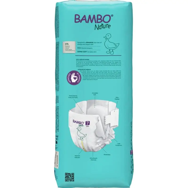 Bambo Nature Πάνες Μέγεθος 7 (18+ Kg), 40 τεμάχια