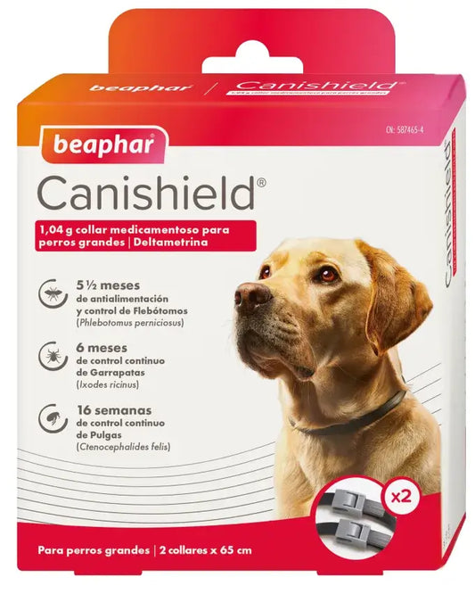Beaphar Κολάρο Canishield για σκύλους, 65 εκ. 2 τεμάχια