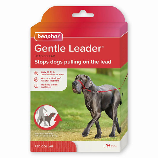 Beaphar Gentle Leader Μέγεθος L Κόκκινο, 1 τεμάχιο
