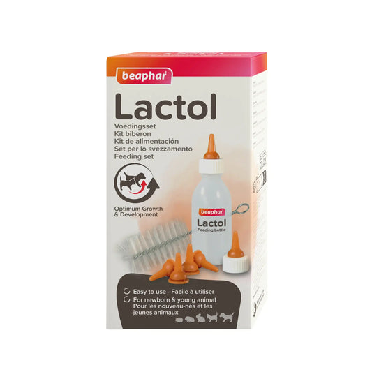 Beaphar Lactol Σετ Μπιμπερό + 6 Θηλές + Καθαριστικό