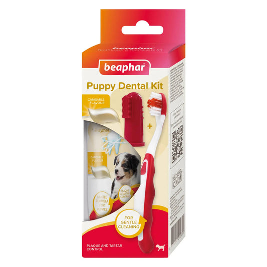 Beaphar Pack Dental για κουτάβια: Οδοντόκρεμα + Οδοντόβουρτσα 