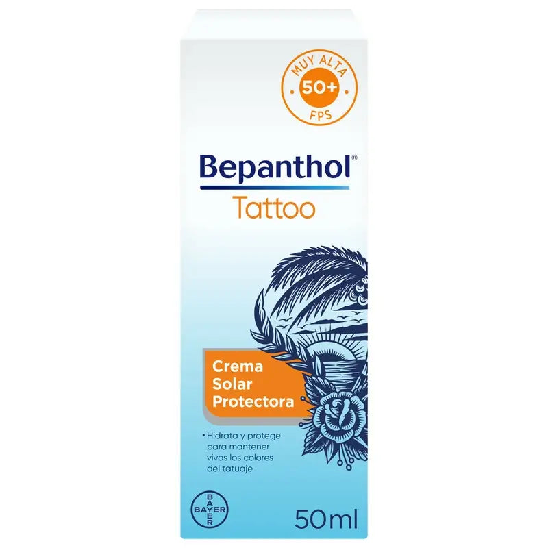 Bepanthol Tattoo Sunscreen SPF50, 50 ml