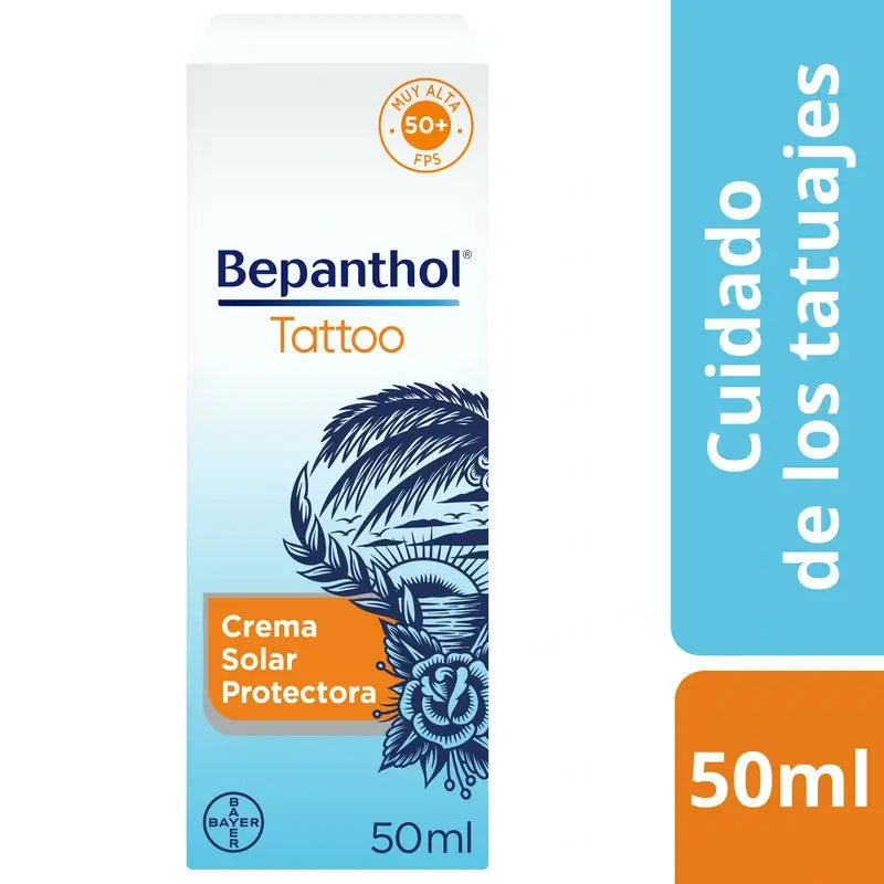 Bepanthol Tattoo Αντηλιακή Κρέμα SPF50, 50 ml