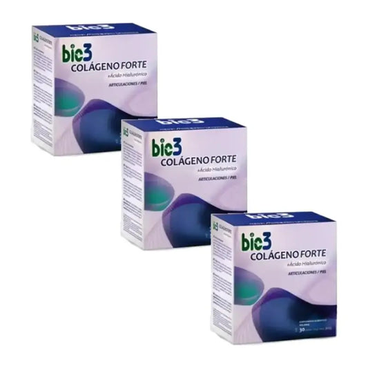 Bio 3 Κολλαγόνο + Υαλουρονικό οξύ + Μαγνήσιο Forte 3x30 φακελάκια
