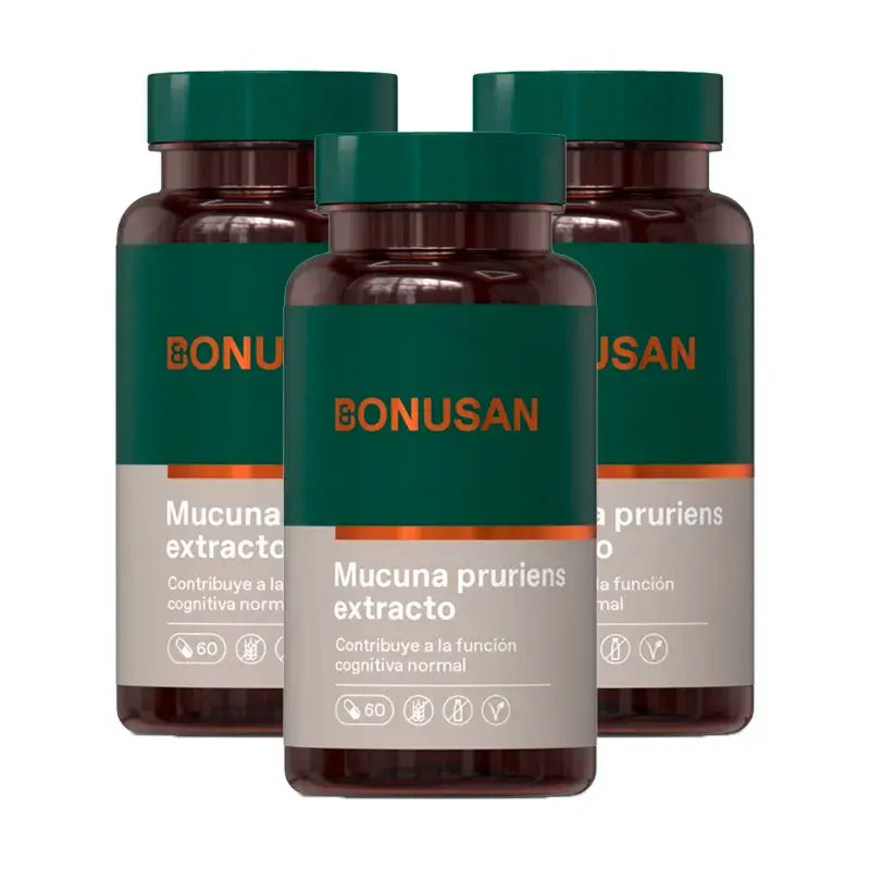 Bonusan Mucuna Pruriens Pack 3 x 60 capsules