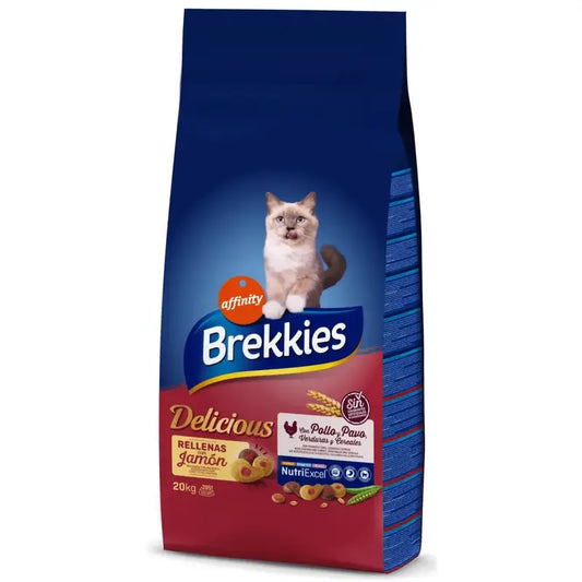 Brekkies Τροφή για γάτες Delicious Πουλερικά, 20 kg