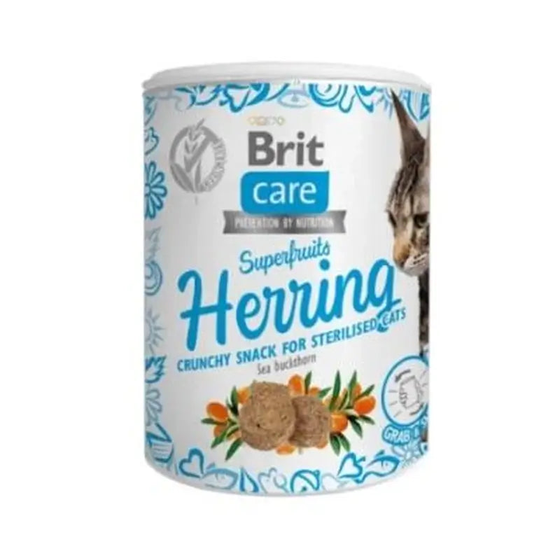 Brit Care Cat Snack Sf - Ρέγγα 6X100Gr