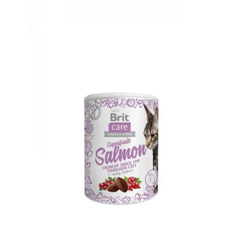 Brit Care Cat Snack Sf Σολομός 6x100 γραμμάρια