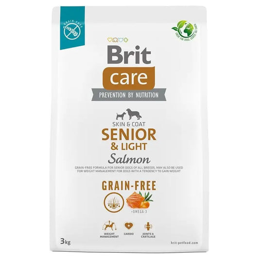 Brit Care Dog Adult Grain Free Senior Light Salmon 3Kg για σκύλους