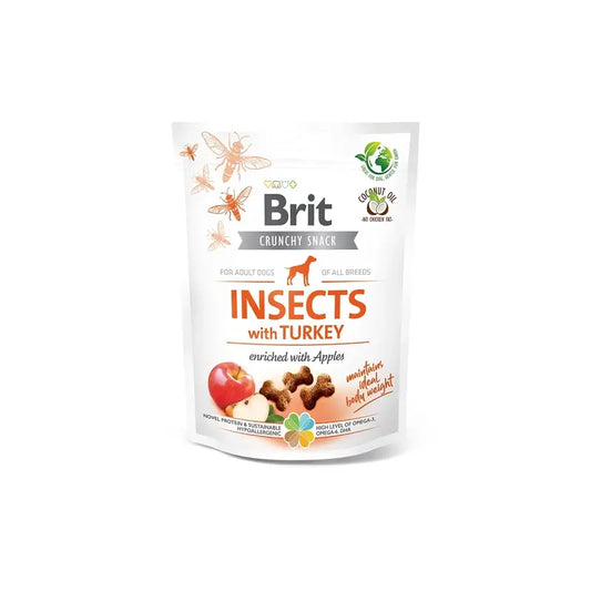 Brit Care Dog Crunchy Έντομα και Γαλοπούλα 6x200 γρ.