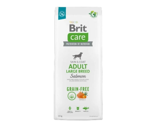 Brit Care Dog Grain Free Adult Large Salmon 12Kg για σκύλους