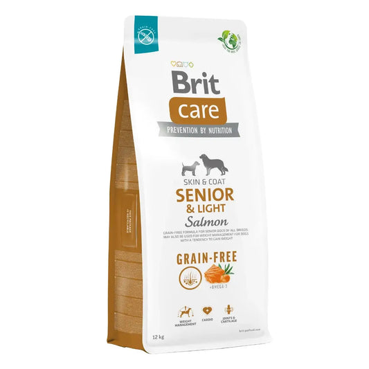 Brit Care Grain Free Senior Light Salmon 12Kg για σκύλους