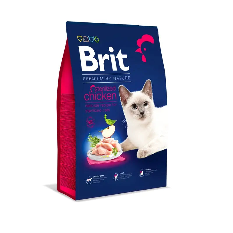 Brit Premium Bn Cat-Sterilised Κοτόπουλο 8Kg