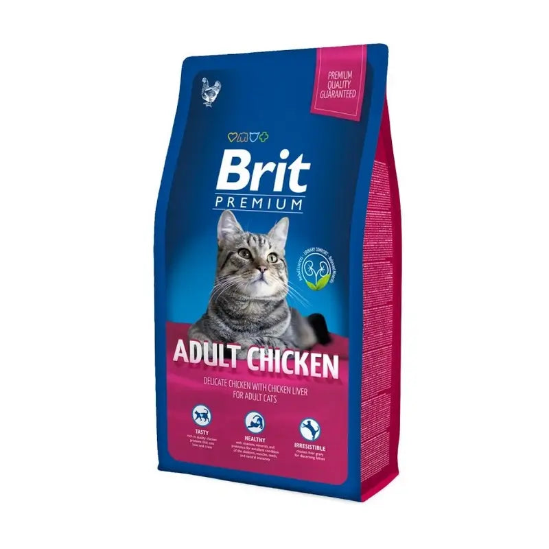 Brit Premium By Nature για ενήλικες γάτες – Κοτόπουλο 8 κιλά