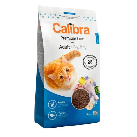 Calibra Cat Premium για ενήλικες γάτες – Κρέας πουλερικών 10 kg 