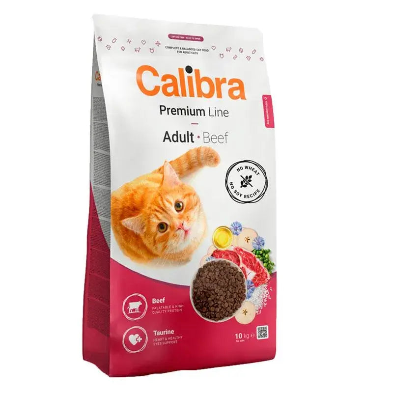 Calibra Cat Premium για ενήλικες γάτες – Βόειο κρέας 10 kg 