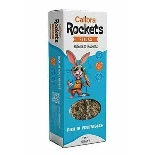 Calibra Rockets Sticks για κουνέλια και τρωκτικά - Λαχανικά 120G 