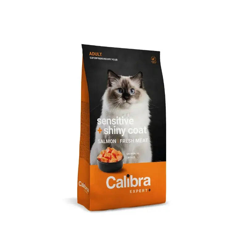 Calibra Cat Expert+ Adult Sensitive & Shiny Coat Τροφή 6Kg