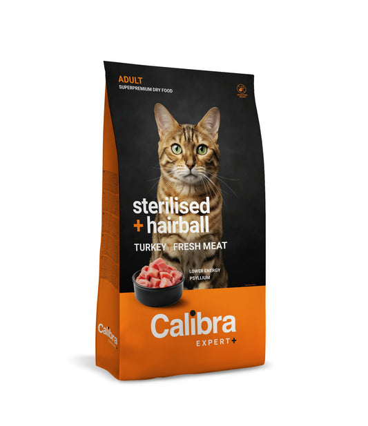 Calibra Cat Expert+ Τροφή για ενήλικα στειρωμένα γάτες και για την πρόληψη των τριχοσφαιρών 6Kg