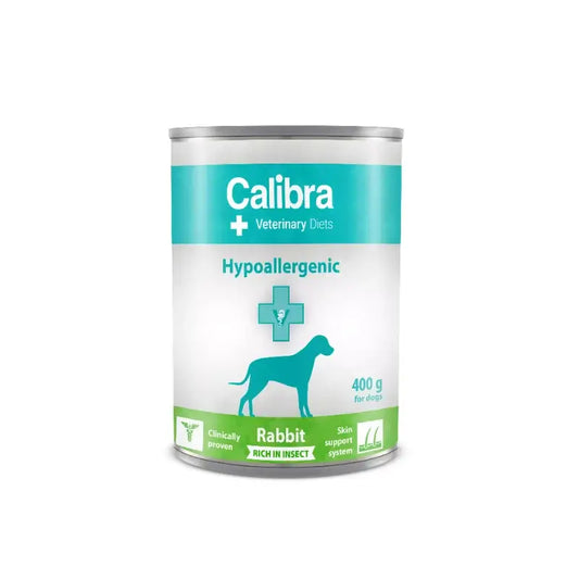 Calibra Vet Diet Dog Υποαλλεργική Τροφή για Σκύλους με Κουνέλι και Έντομα, Υγρή Τροφή 6X400Gr 