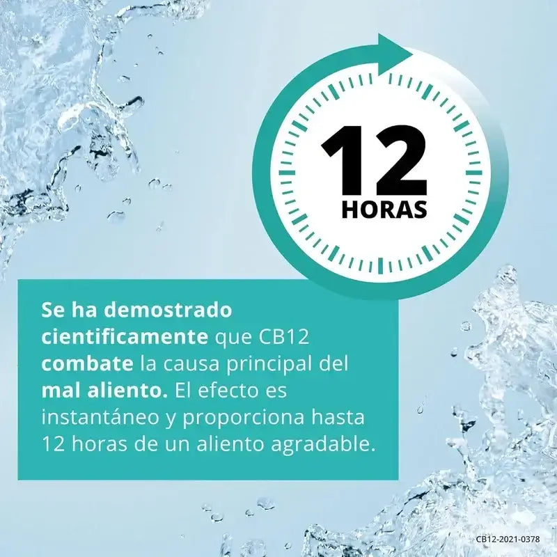 Cb12 Mild Στοματικό διάλυμα κατά της κακοσμίας, με απαλή γεύση μέντας, 2×250 ml